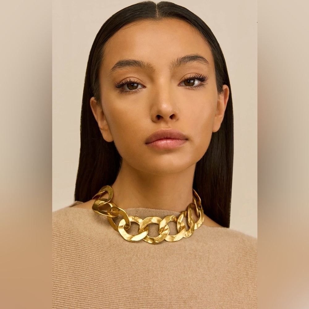 NEW Cult Gaia Dulce Choker Necklace Antique Brass